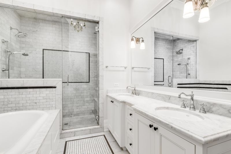 Elegant Shower and Vanity